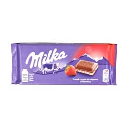 Milka ciocolata cu capsuni 100g