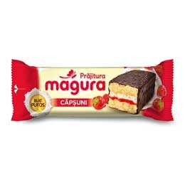 Magura prajitura cu gem de capsuni 35g