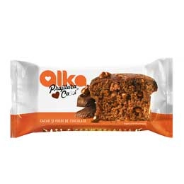 Alka prajitura casei cu cacao cu fulgi de ciocolata 60g
