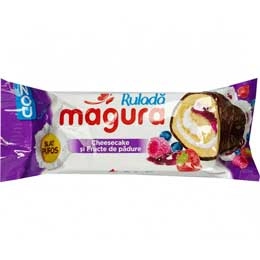 Magura rulada cu cheesecake si fructe de padure 35g