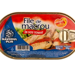 Navodul file de macrou in sos tomat 180g