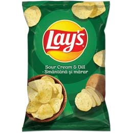 Lays chipsuri din cartofi cu smantana si marar 170g
