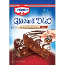 Dr Oetker glazura duo ciocolata neagra/alba 100g