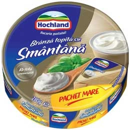 Hochland branza topita cu smantana triunghiuri 280g