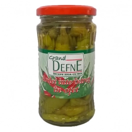 Defne ardei iuti de gradina in otet 350g