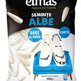 Elmas seminte albe de floarea soarelui coapte si sarate 200g