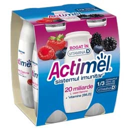 Actimel fructe de padure 4x100g
