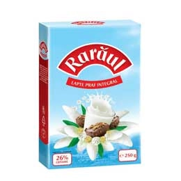Raraul lapte praf integral 26%  250g