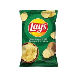 Lays chipsuri din cartofi cu smantana si marar 60g