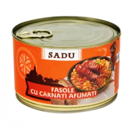 Sadu fasole taranesca cu carnati afumati 400g