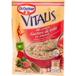 Dr Oetker mix pentru gustare de ovaz cu zmeura 55g