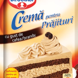 Dr Oetker crema pentru prajituri cu gust de cafea/brandy 50g