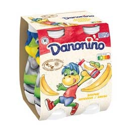 Danonino iaurt de baut cu banane 4x100g
