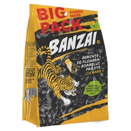 Seminte de floarea soarelui prajite cu sare "Banzai" 200g