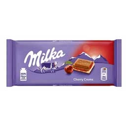 Milka ciocolata cu crema visine 100g