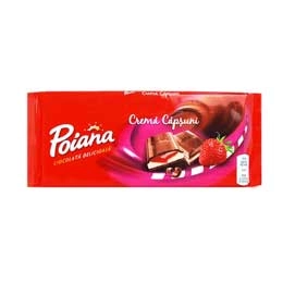 Poiana ciocolata cu lapte si crema de capsuni 90g