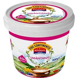 Five Continents smantana 20% 900g