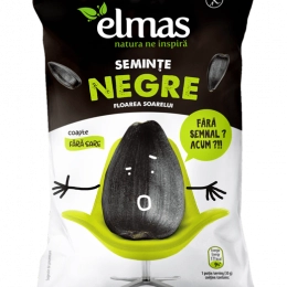 Elmas seminte de floarea soarelui negre coapte  fara sare 100g