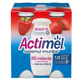 Actimel capsuni 4x100g