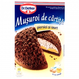 Dr Oetker musuroi de cartita piersici si iaurt 366g