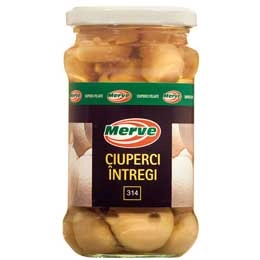 Merve  ciuperci intregi la borcan 314ml