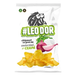 Chipsuri Leod'or cu gust de smantana si ceapa 60g