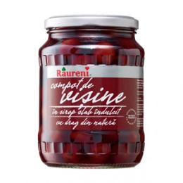 Raureni compot de visine cu samburi 720g
