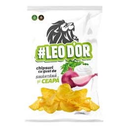 Chipsuri Leod'or gust de smintina si ceapa 130g