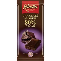 Kandia ciocolata amaruie 80% cacao 80g