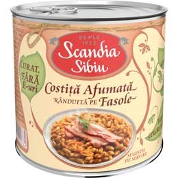 Scandia costita afumata pe fasole 400g