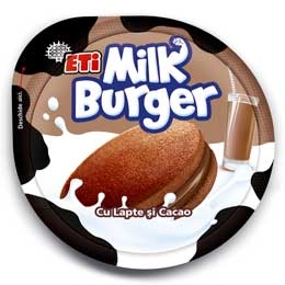 Eti milkburger cu cacao, miere si crema de lapte 35g