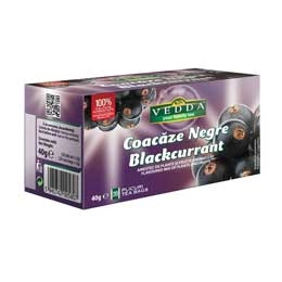 Vedda ceai coacaze negre plicuri 40g