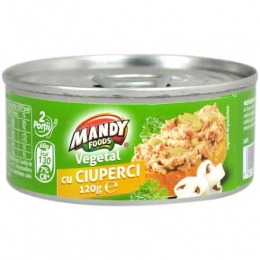 Mandy pate vegetal cu ciuperci 120g