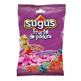 Sugus bomboane gumate cu fructe de padure 80g