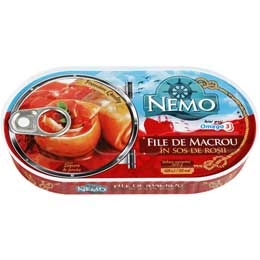 Nemo file de macrou in sos tomat 170g