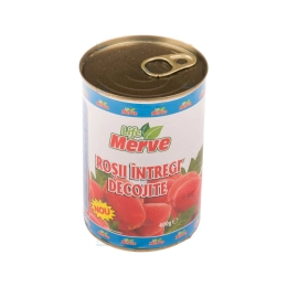 Merve rosii decojite intregi cutie 400g
