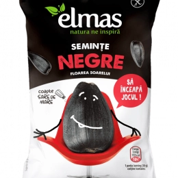 Elmas seminte negre  floarea soarelui coapte si sarate 40g