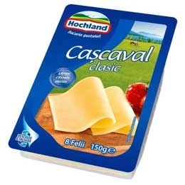 Hochland cascaval clasic felii 150g