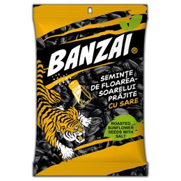 Seminte de floarea soarelui prajite cu sare "Banzai" 100g