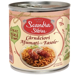 Scandia carnaciori afumati cu fasole 400g