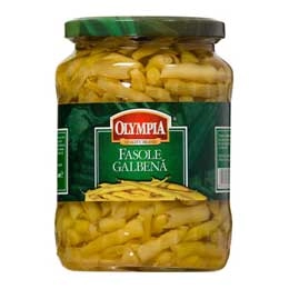 Olympia fasole galbena bucati in saramura 680g