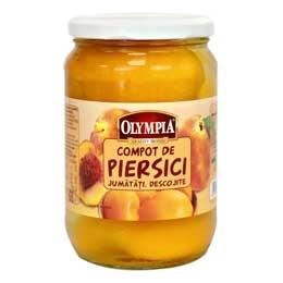 Olympia compot de piersici sferturi 700g
