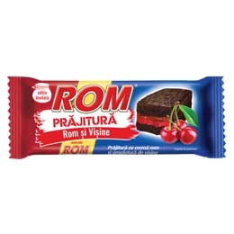 Rom prajitura cu crema rom si visine 35g