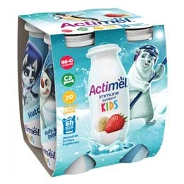 Actimel Actikids capsuni-banane 4x100g