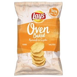 Lays Oven Baked rumeniti in cuptor sare 125g