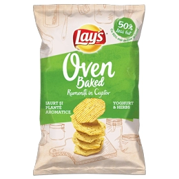 Lays Oven Baked rumeniti in cuptor iaurt si ierburi aromatice 125g