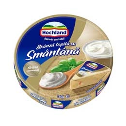 Hochland branza topita cu smantana triunghiuri 140g