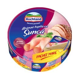 Hochland branza topita cu sunca triunghiuri 280g