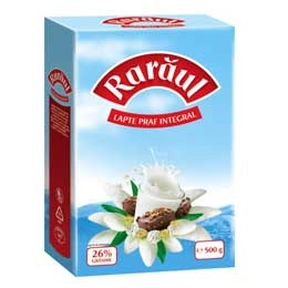 Raraul lapte praf integral 26% 500g