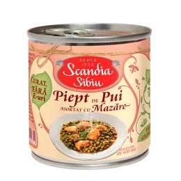 Scandia mazare cu piept de pui 400g